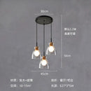 Modern hammered clear glass pendant lamp kitchen led lights