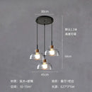 Modern hammered clear glass pendant lamp kitchen led lights