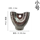 Modern hammered gold vase set living room textured ceramic decor