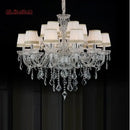 Modern hand blown crystal chandelier light for dining room