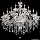 Modern hand blown crystal chandelier light for dining room