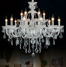 Modern hand blown crystal chandelier light for dining room