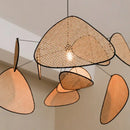 Modern hand made rattan pendant light for living room