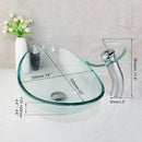Modern hand painted glass basin mixer faucet bathroom sink chrome
