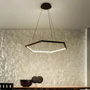 Modern hexagon aluminium led pendant light for living room dimmable