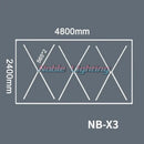 Modern hexagon honeycomb led garage ceiling light