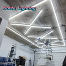 Modern hexagon honeycomb led garage ceiling light