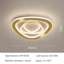 Modern hexagonal gold luxury led ceiling chandelier for living room