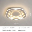 Modern hexagonal gold luxury led ceiling chandelier for living room