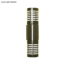 Modern hollow design silver led wall mounted light outdoor sconce