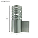 Modern hollow design silver led wall mounted light outdoor sconce