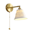 Modern honeycomb brass ceramic led wall sconce bedroom light