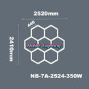 Modern honeycomb hexagon led ceiling light – living room fixture
