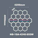 Modern honeycomb hexagon led ceiling light – living room fixture