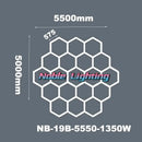 Modern honeycomb hexagon led ceiling light – living room fixture