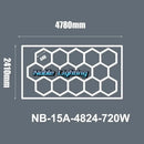 Modern honeycomb hexagon led ceiling light – living room fixture