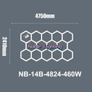 Modern honeycomb hexagon led ceiling light – living room fixture