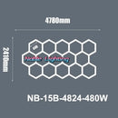 Modern honeycomb hexagon led ceiling light – living room fixture