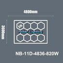 Modern honeycomb hexagon led ceiling light – living room fixture