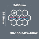 Modern honeycomb hexagon led ceiling light – living room fixture