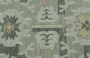 Modern Ikat Design Silver And Blue Hand Knotted Custom Made wool rug