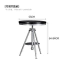 Modern industrial chrome adjustable dining chair for kitchen bar
