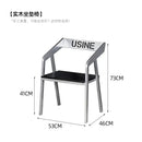 Modern industrial chrome adjustable dining chair for kitchen bar