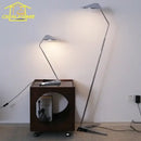 Modern industrial chrome floor lamp living room iron art decorative