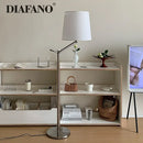 Modern industrial metallic led floor lamp for living room