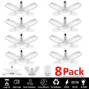 Modern industrial white foldable led ceiling light garage fixture