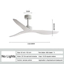 Modern industrial wind ceiling fans with wood blades for living room