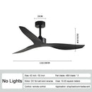 Modern industrial wind ceiling fans with wood blades for living room