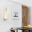 Modern infinity black led wall light – living room sconce