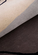 Modern Ink Loop Multicolor Hand Tufted 4x6 Wool Area Rug