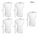 Modern insulated glass drink cup set kitchen juice tumbler