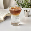 Modern insulated glass drink cup set kitchen juice tumbler