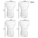 Modern insulated glass drink cup set kitchen juice tumbler
