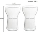Modern insulated glass drink cup set kitchen juice tumbler