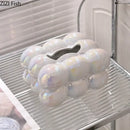 Modern iridescent blue and cream ceramic tissue box bedroom decor