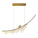 Modern italian copper chandelier gold bird pendant light dining room