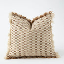 Modern ivory tawny rabbit fur pillow covers living room decor