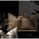Modern ivory tawny rabbit fur pillow covers living room decor