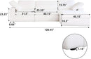 Modern L Shape Cloud Sofa Comfortable Convertible Sectional Couch