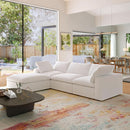 Modern L Shape Cloud Sofa Comfortable Convertible Sectional Couch