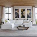 Modern L Shape Cloud Sofa Comfortable Convertible Sectional Couch
