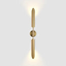 Modern leaf gold led wall lamp for bedroom with glass bulb