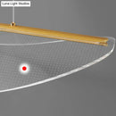 Modern leaf shaped acrylic led pendant light for dining room