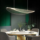Modern leaf shaped acrylic led pendant light for dining room