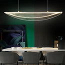 Modern leaf shaped acrylic led pendant light for dining room