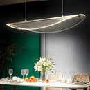 Modern leaf shaped acrylic led pendant light for dining room